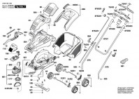 Bosch 3 600 H81 330 ROTAK 43 (ERGOFLEX) Lawnmower Spare Parts